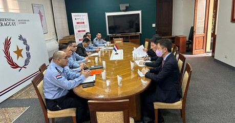 The Embassy of the Republic of Korea in Paraguay met with high-ranking officials of the Paraguayan National Police