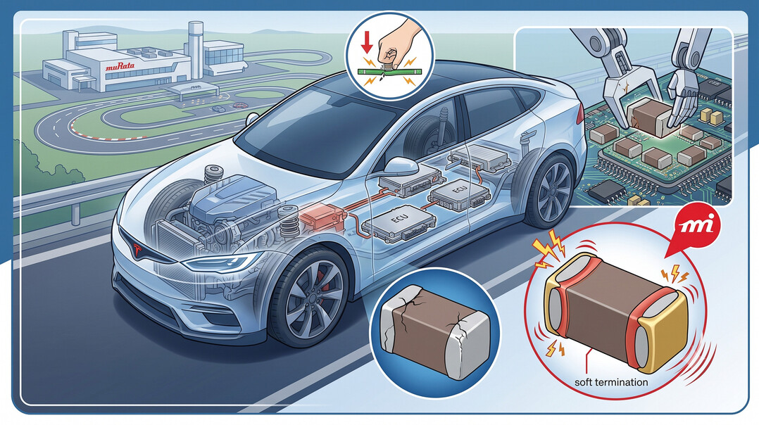 Murata Unveils Next-Gen Resin Electrode MLCC for Automotive Applications